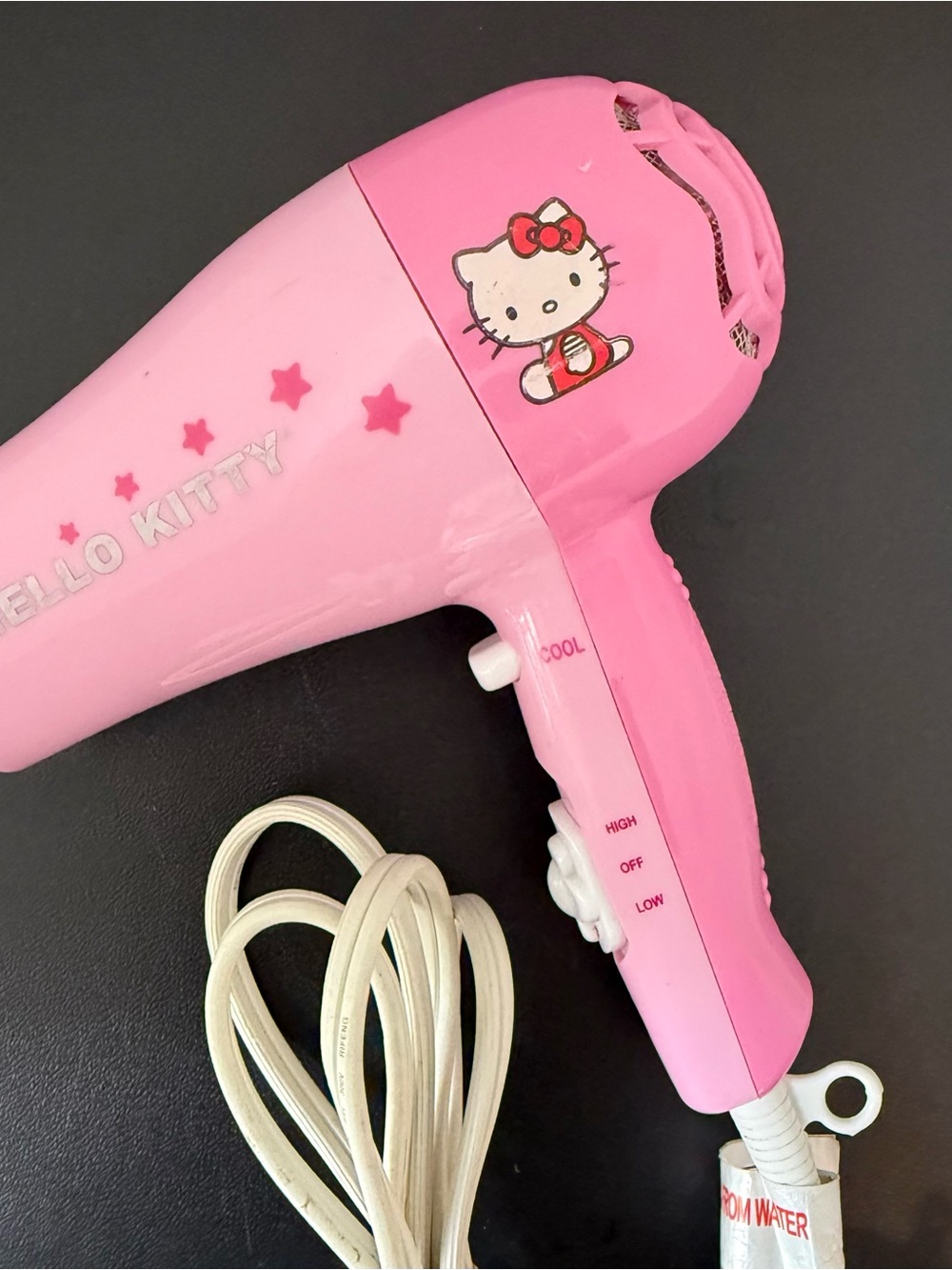 Hello Kitty Pink Travel Hair Dryer with Character Graphic